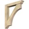 Ekena Millwork Westlake Traditional Rough Sawn Bracket w/ Offset Brace, Douglas Fir, 6"W x 34"D x 38"H BKT0604X34X38WTL01RDF - alternate 1
